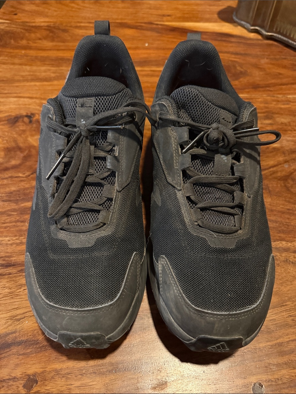 adidas Men's Black Athletic Sneakers - Breathable Mesh Trainers